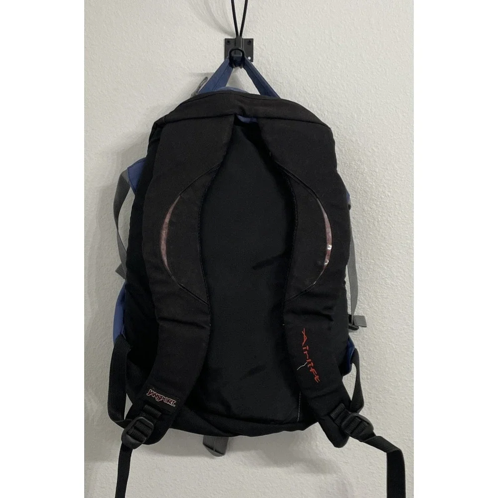 JanSport Airlift 1.0 Backpack Rare Discontinued Hiking Pack Blue Black LightTech